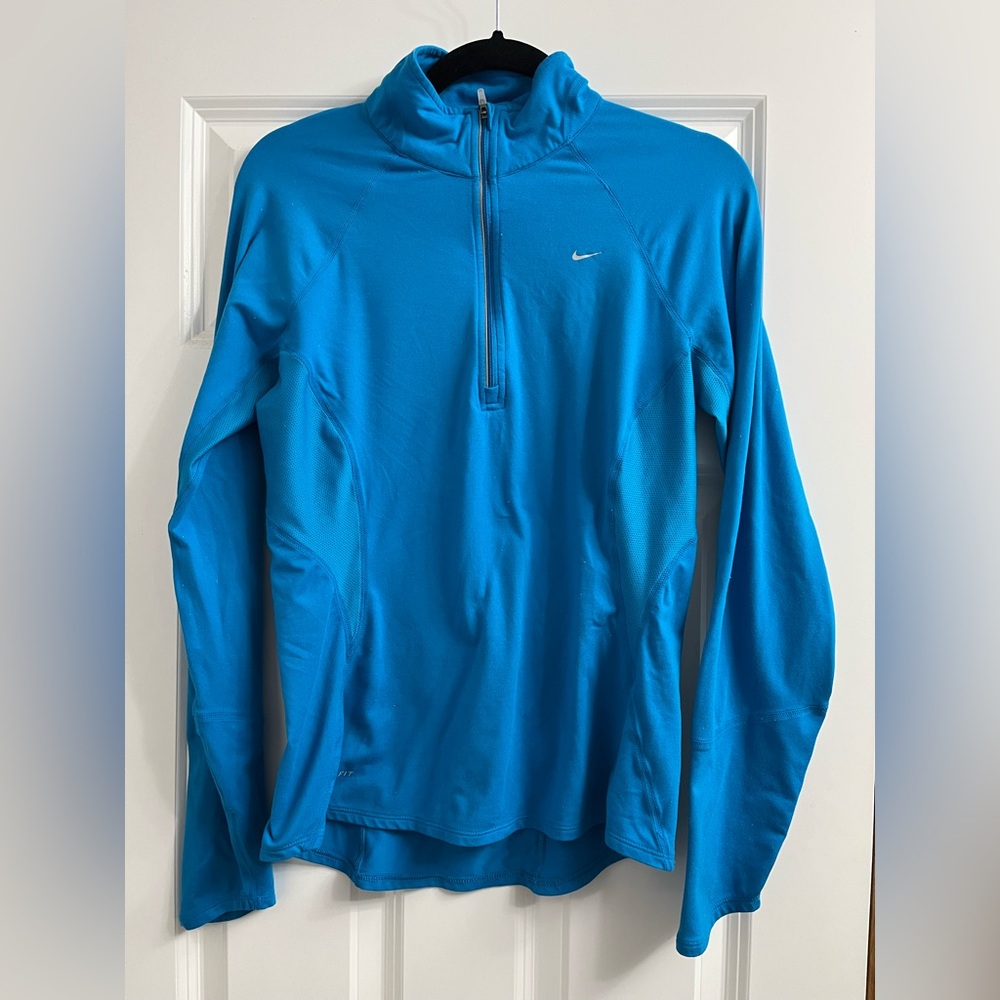 Brilliant blue long sleeve dri-fit shirt